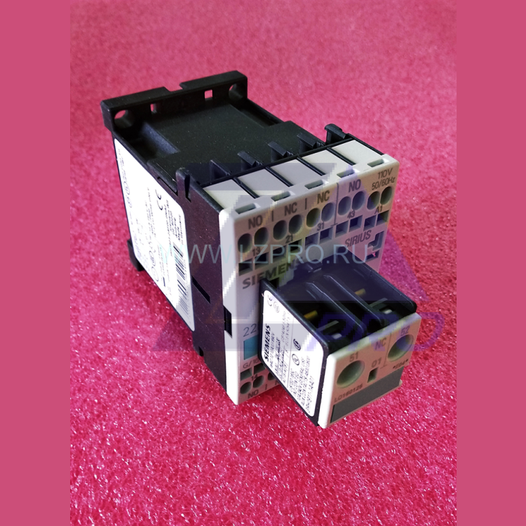 Контактор 110V 50/60Hz AC-3: 3kW 400V 1NC+1NC 3RT1015-2AF08-0NA2 Siemens