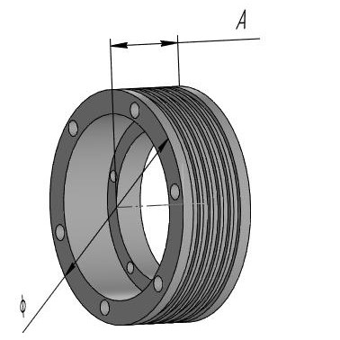 Шкив канатоведущий 400х4х10 ЛЛ0601.02.ЕПМ.00.002-01 ЕПМ