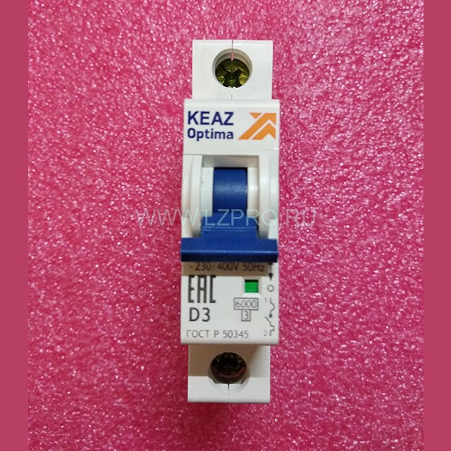 Выключатель автоматический OptiDin BM63-1D3-УХЛ3 (BM63) ГОСТ Р 50345 KEAZ Optima