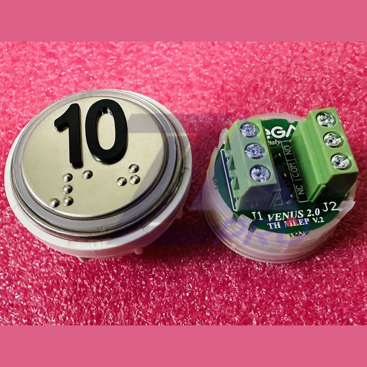 Модуль кнопочный 10 с кодом брайля разъем TH MLEP V.2 Venus Vega