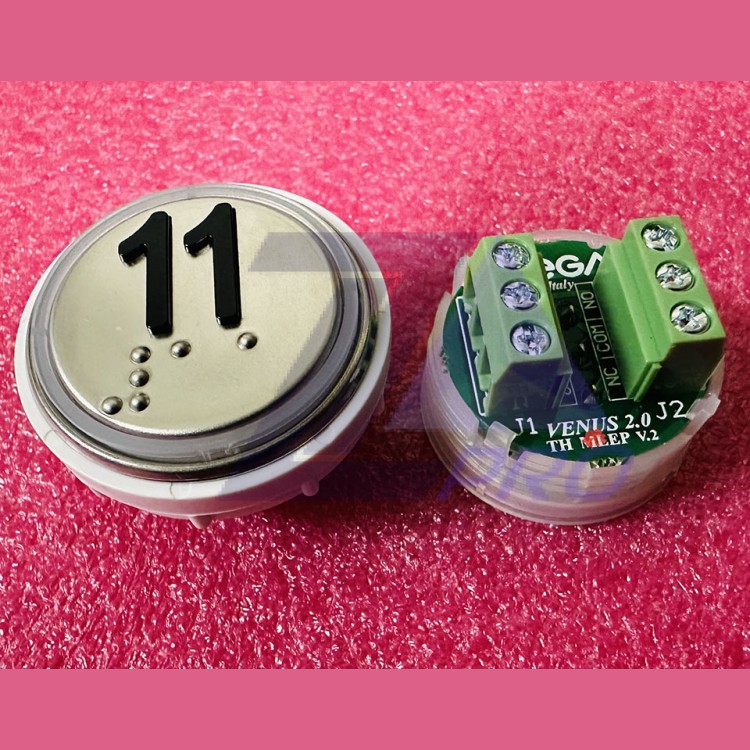 Модуль кнопочный 11 с кодом брайля разъем TH MLEP V.2 Venus Vega