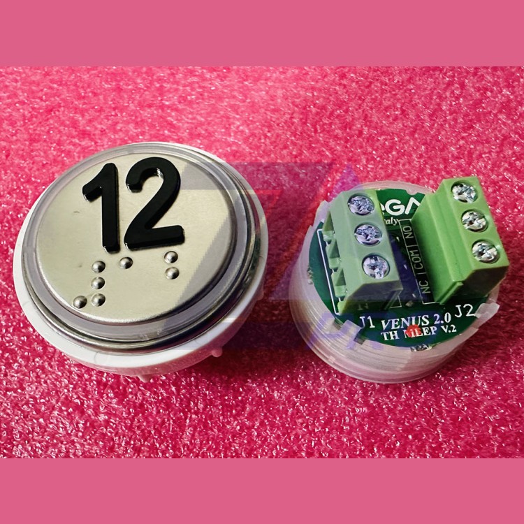 Модуль кнопочный 12 с кодом брайля разъем TH MLEP V.2 Venus Vega