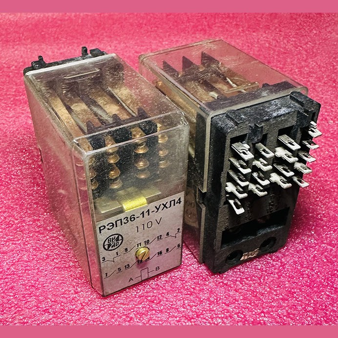 Реле промежуточное РЭП36-11-УХЛ4-110V 6з+2р (под пайку)