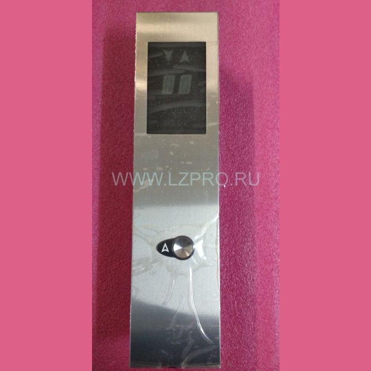 Пост вызывной XIZI OTIS (1 кнопка с чеклетом "стрелка вверх" + 1 индикатор) 115х480 мм шлиф. нерж.