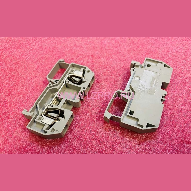 Клемма пружинная 2-х пров. 6 mm серая 282-901 WAGO