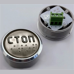 Модуль кнопочный красная подсветка "СТОП" К1-Стоп-К (аналог Achille Vega)