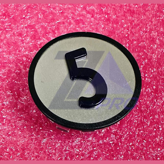 Толкатель кнопочного модуля (накладка) "5" черный KM801054G005 Kone