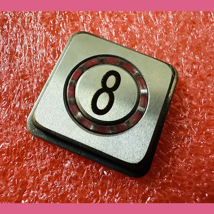 Толкатель квадратный 8 кнопочного модуля ВКЛ13А-7