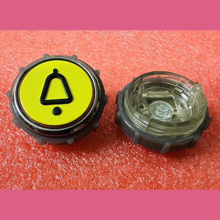 Модуль кнопочный круглый КОЛОКОЛЬЧИК с гайкой без платы ВКЛ13А-7П (7-4П)