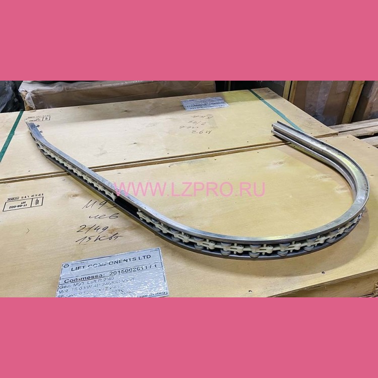 Направляющая огибающего участка эскалатора с 2 роликовыми секциями XO508 XBA402ALV55 Otis