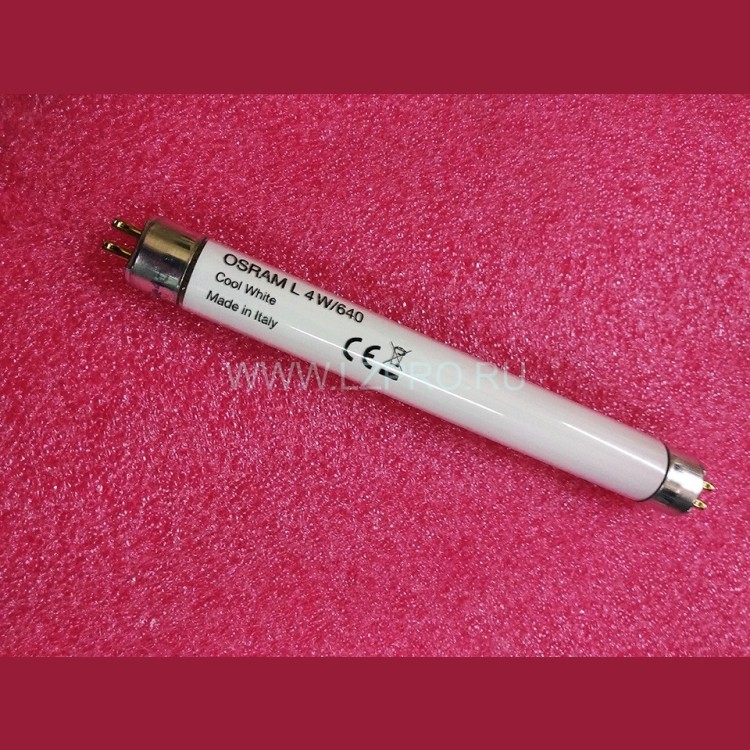 Лампа 4Вт T5 G5 140Лм 4000К L=136мм люминесцентная OSRAM